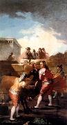 Francisco de goya y Lucientes Fight with a Young Bull oil painting